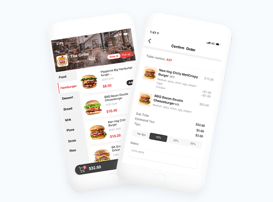 Safe and contactless Online Ordering